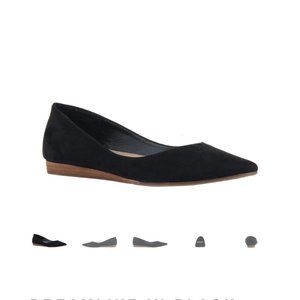 Madeline Black Flats Sz 10